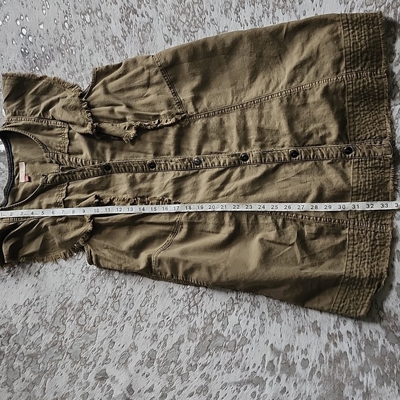 Anthropologie Pilcro Flutter Sleeve Tunic Mini Dress SzM - Picture 7 of 9